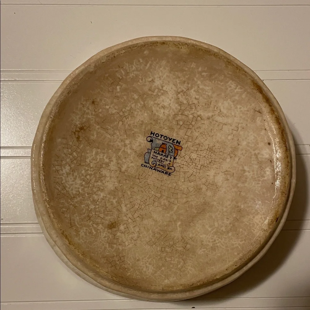 Vintage Floral Ceramic Baking Dish